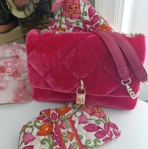 STEVE MADDEN + VERA BRADLEY Quilted Velvet Lock Bag Set | Lilli Bell Floral Trio